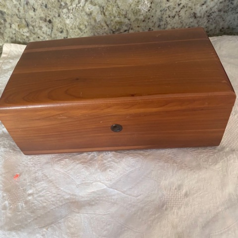 cedar box vintage